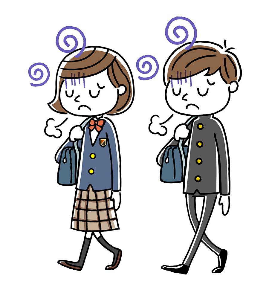 学校が嫌に?